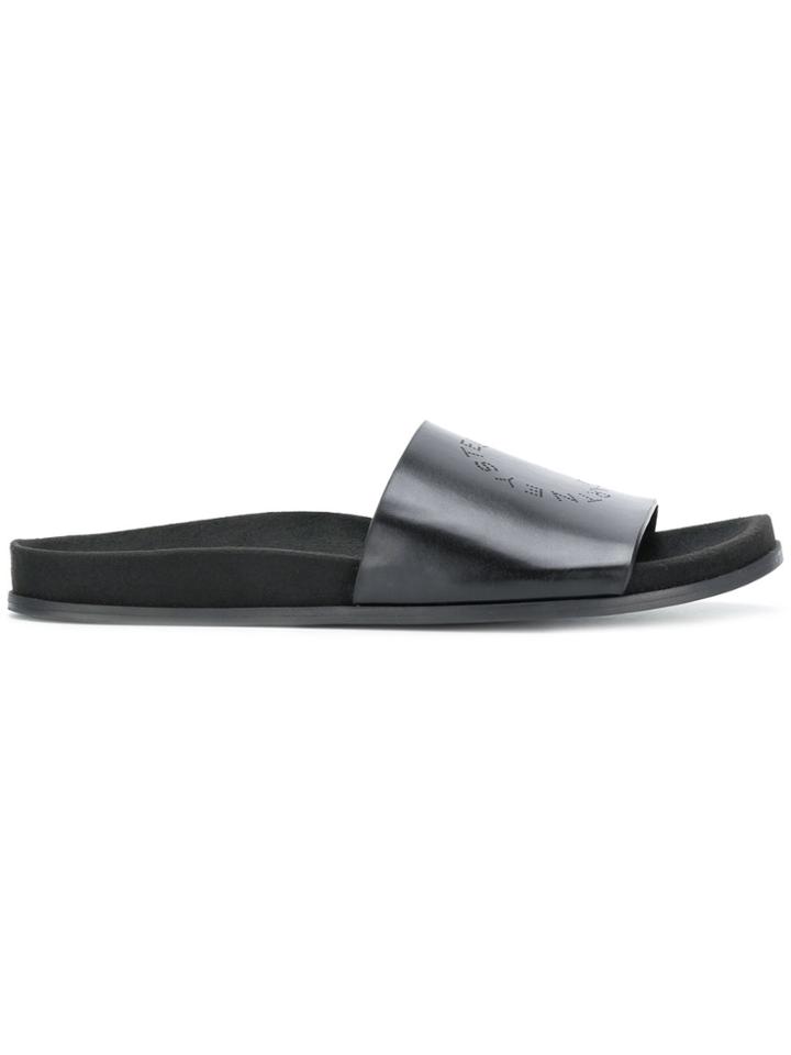 Stella Mccartney Logo Sliders - Black
