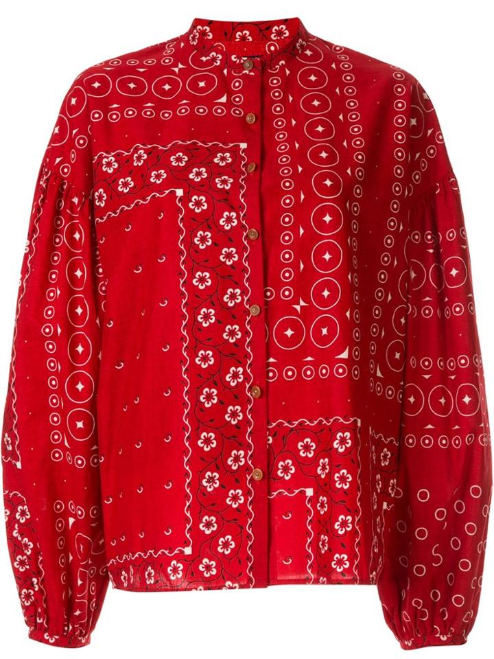 Kolor Bandana Print Shirt - Red