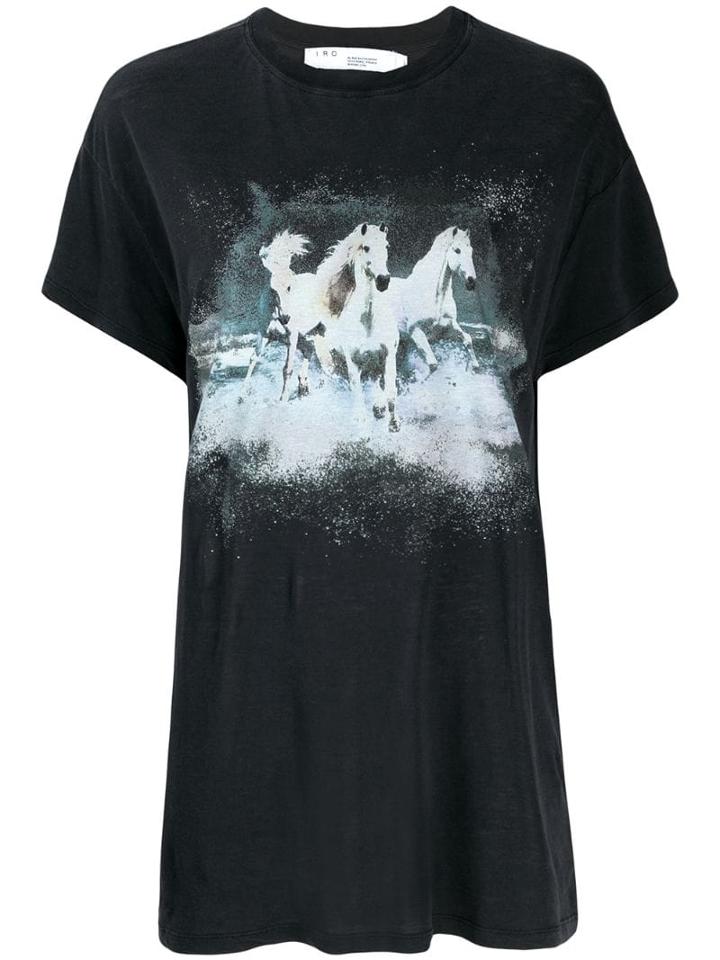 Iro Horse Print T-shirt - Black