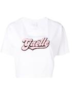 Gaelle Bonheur Logo Print Short-sleeve Top - White