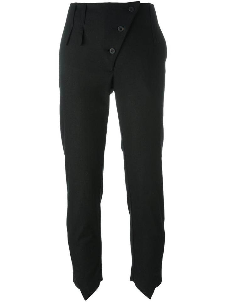 Lost & Found Ria Dunn Slim Fit Trousers, Women's, Size: Xxs, Black, Cotton/acrylic/polyamide/wool