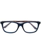 Gucci Eyewear - Square Glasses - Men - Acetate - 54, Blue, Acetate