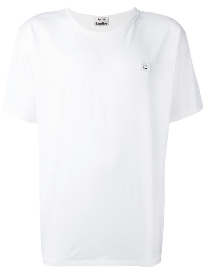Acne Studios 'niagara Face' T-shirt, Men's, Size: Small, White, Cotton