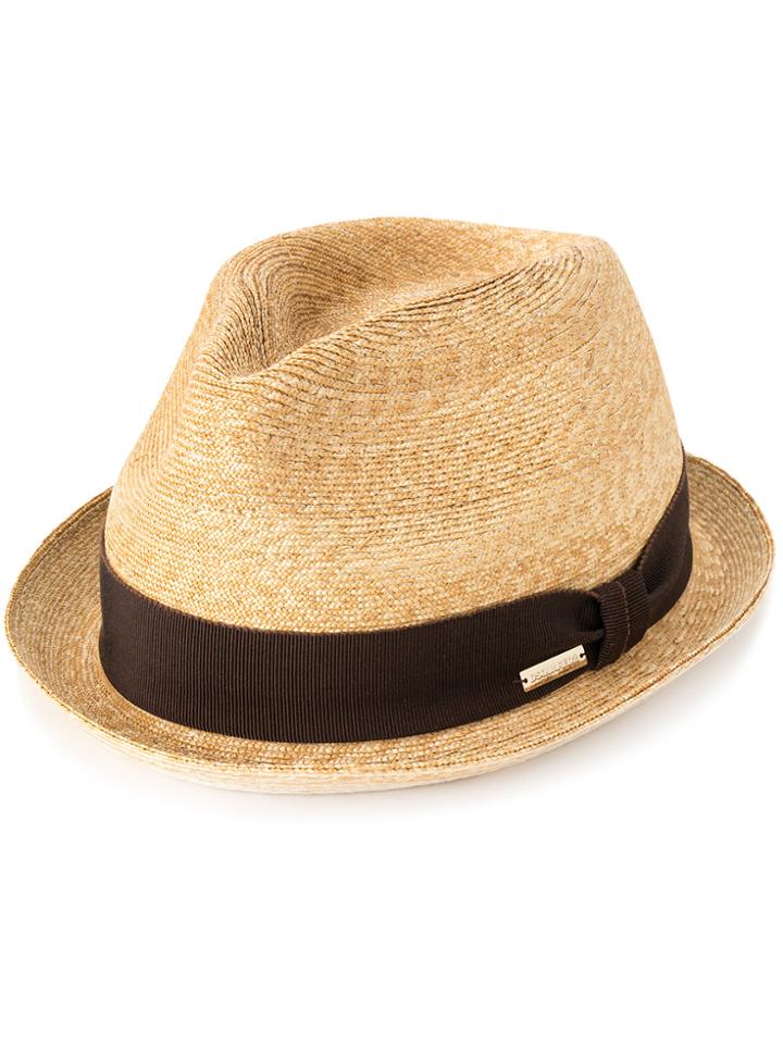 Dsquared2 Straw Hat With Band - Nude & Neutrals