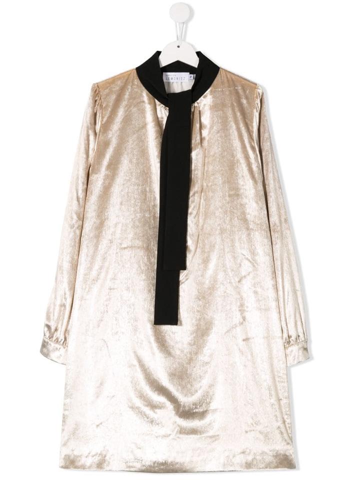 Señorita Lemoniez Teen Spack Dress - Neutrals