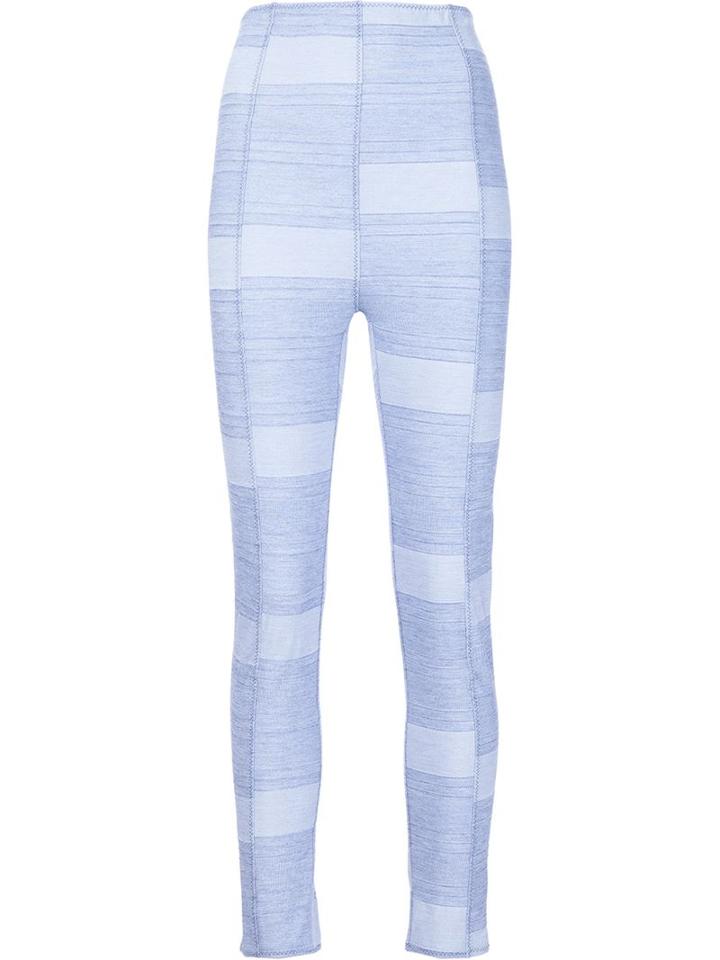 Lisa Marie Fernandez 'karlie' Stripe Leggings, Women's, Size: 2, Blue, Cotton/nylon/spandex/elastane