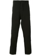 Transit - Classic Regular Trousers - Men - Cotton/linen/flax - Xs, Black, Cotton/linen/flax