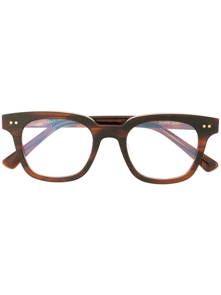 Gentle Monster South Side B4 Optical Glasses - Brown