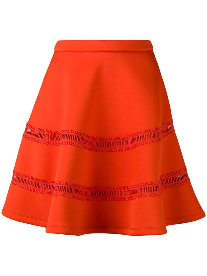 Carven - Babydoll Dress - Women - Polyester/spandex/elastane - Xs, Yellow/orange, Polyester/spandex/elastane