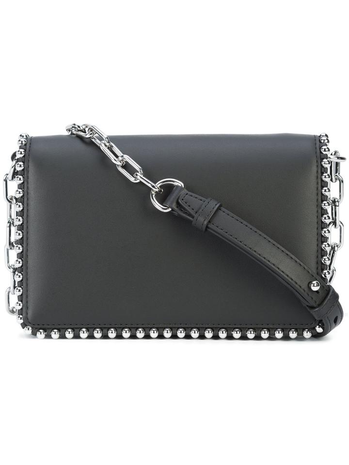Alexander Wang Ball Stud Attica Biker Shoulder Bag - Black