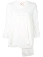 Semicouture - Gathered T-shirt - Women - Cotton - 40, White, Cotton