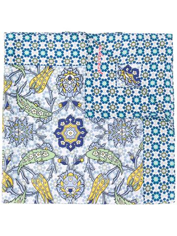 Weekend By Max Mara Tassel Multi-print Scarf - Blue