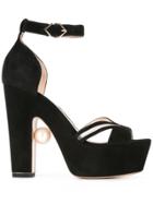 Nicholas Kirkwood Maya Pearl Platform Sandals 120mm - Black