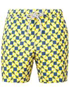 Capricode Printed Swim Shorts - Yellow & Orange