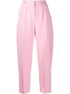 Alexander Mcqueen Peg High-waist Trousers - Pink