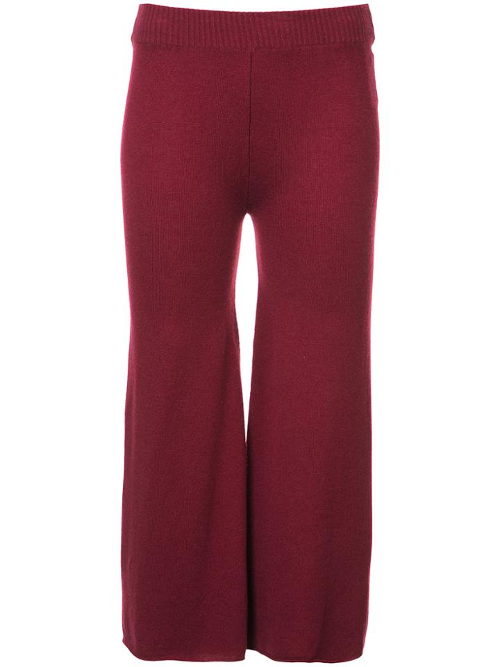 Ryan Roche Cropped Flared Trousers