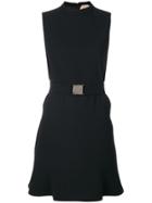 No21 Belted Dropped Waist Dress - Black