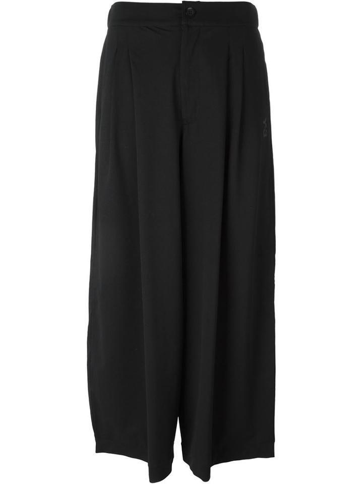 Y-3 Wide Leg Jersey Trousers