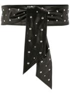 Iro Studded Wrap Belt - Black