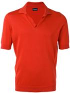 Drumohr - Open Neck Polo Shirt - Men - Cotton - 52, Red, Cotton