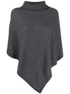 Liu Jo Poncho-style Knit Sweater - Grey