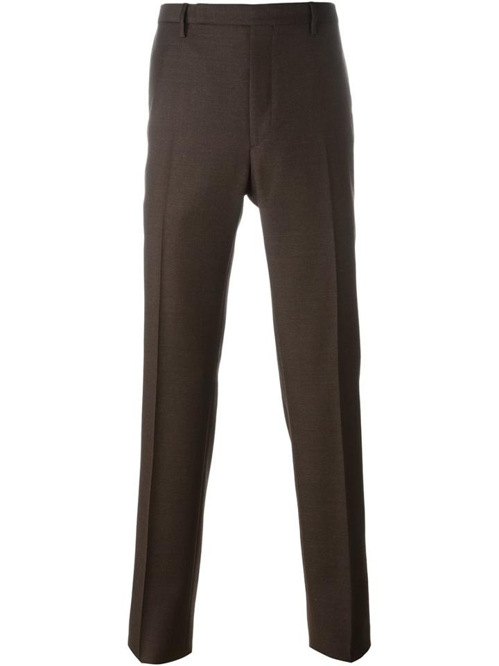 Boglioli Tailored Trousers, Men's, Size: 50, Brown, Mohair/virgin Wool