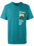 Stussy - Destination Print T-shirt - Men - Cotton - S, Green, Cotton