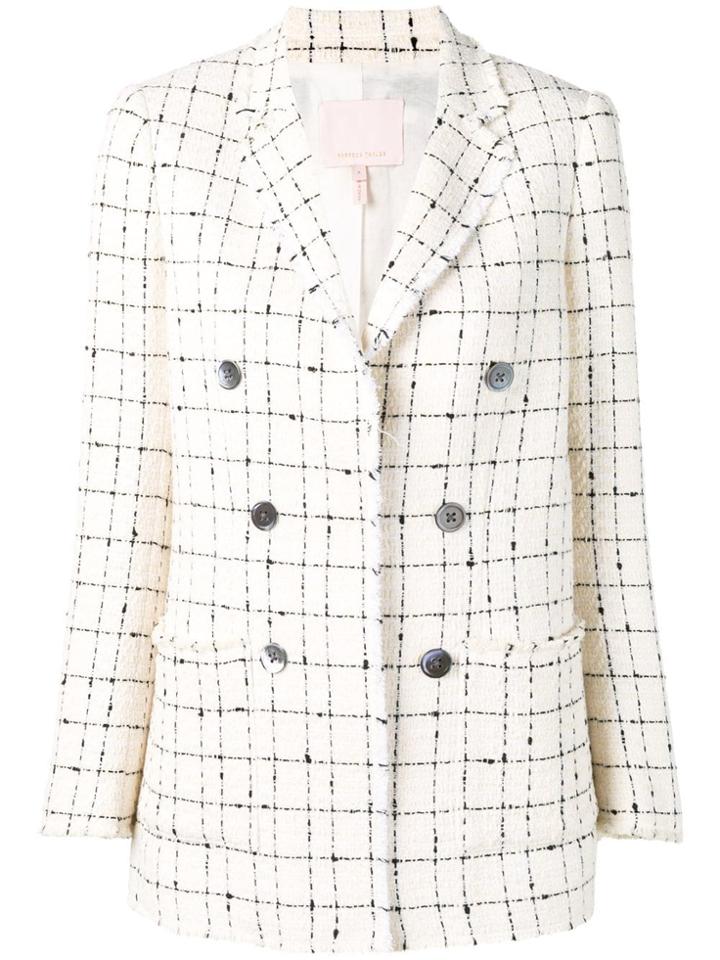 Rebecca Taylor Plaid Tweed Jacket - Neutrals