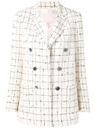 Rebecca Taylor Plaid Tweed Jacket - Neutrals