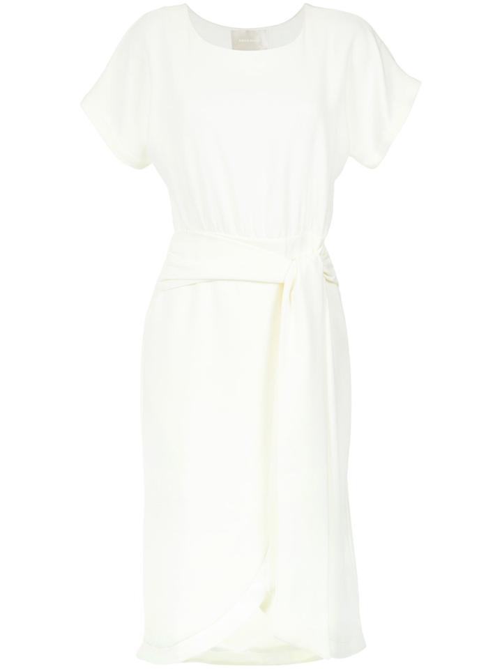 Lilly Sarti Tie Waist Midi Dress - White