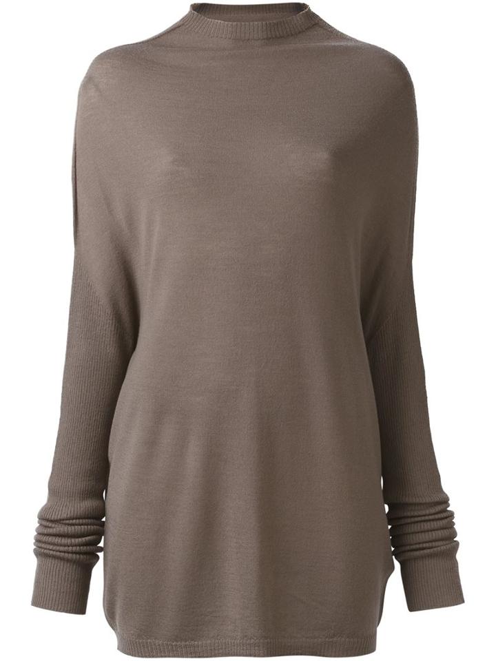 Rick Owens Fine Knit Jumper, Women's, Size: Medium, Brown, Virgin Wool