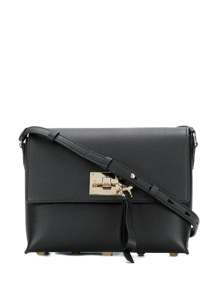Salvatore Ferragamo Gancini Motif Crossbody Bag - Black