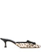 Manolo Blahnik Maysale 60mm Mules - Brown