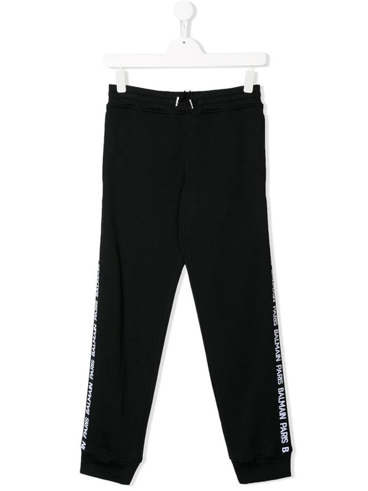 Balmain Kids Logo Track Trousers - Black