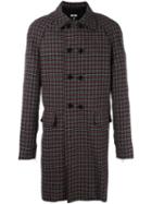 Msgm Houndstooth Pattern Coat, Men's, Size: 46, Acrylic/polyester/other Fibers