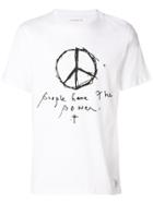 Department 5 Peace Sign And Quote Print T-shirt - White