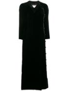 Valentino Vintage Side Fastening Long Dress - Black