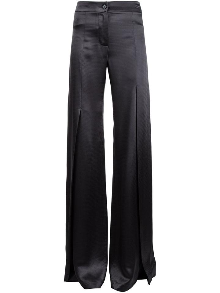 Ann Demeulemeester Flared Trousers, Women's, Size: 40, Grey, Rayon