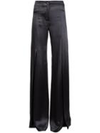 Ann Demeulemeester Flared Trousers, Women's, Size: 40, Grey, Rayon