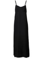 P.a.r.o.s.h. Long Slip Style Dress - Black