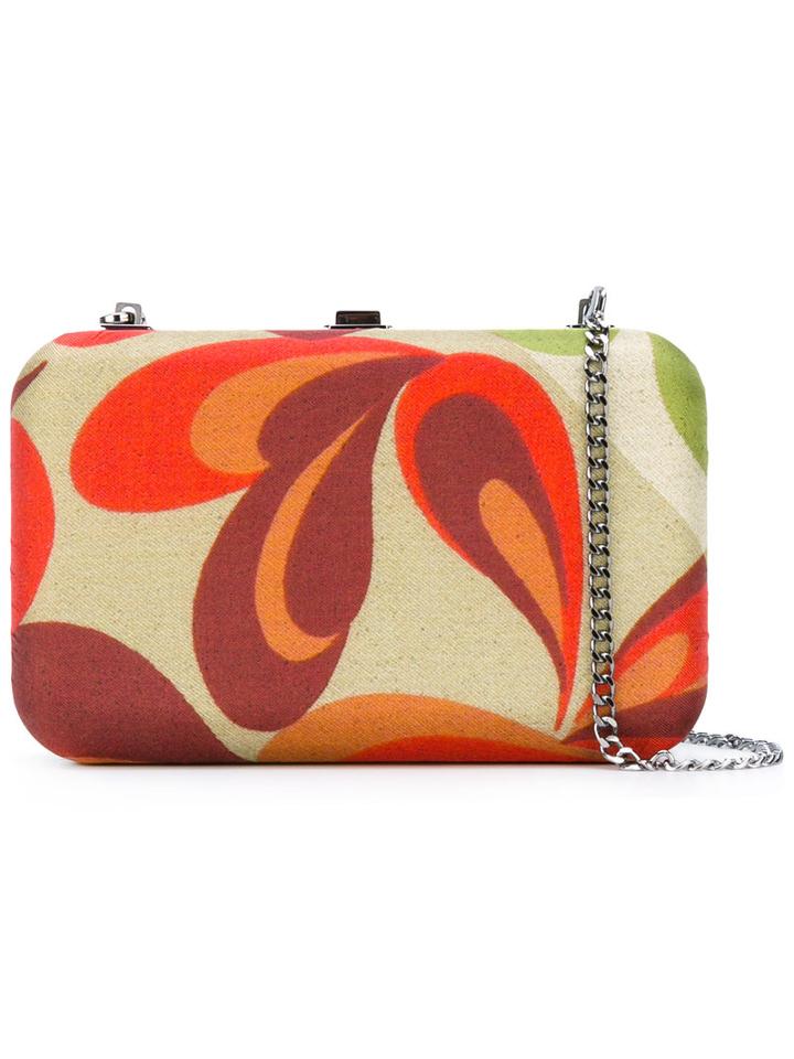 Faliero Sarti - Love U Clutch - Women - Metal (grey)/silk - One Size, Metal/silk