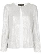Jenny Packham Sequin Embroidered Jacket - White