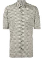 Lanvin - Printed Short Sleeve Shirt - Men - Cotton - 39, Nude/neutrals, Cotton
