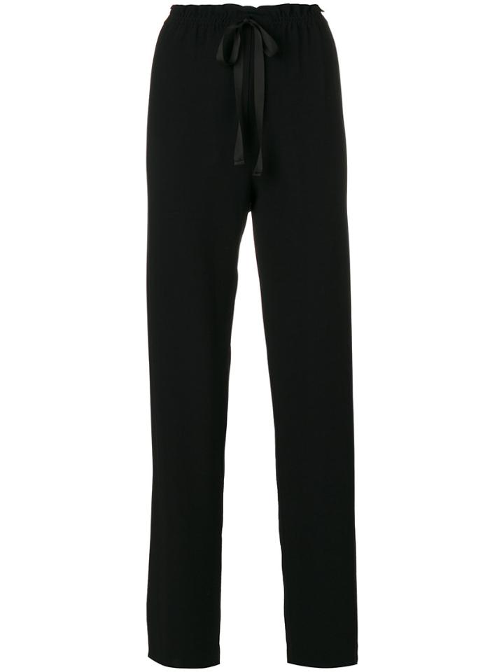The Row Paper Bag Waist Drawstring Trousers - Black
