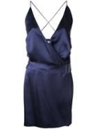Dion Lee Contour Tie Dress, Women's, Size: 10, Blue, Silk