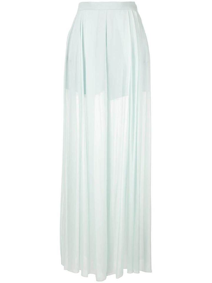 Delpozo Sheer Wide Leg Trousers - Blue