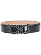 Salvatore Ferragamo - Double Gancio Belt - Men - Leather - 95, Black, Leather