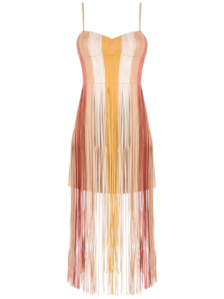 Nk Fringe Dress - Nude & Neutrals
