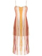 Nk Fringe Dress - Nude & Neutrals