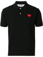 Comme Des Garçons Play Logo Polo T-shirt - Black
